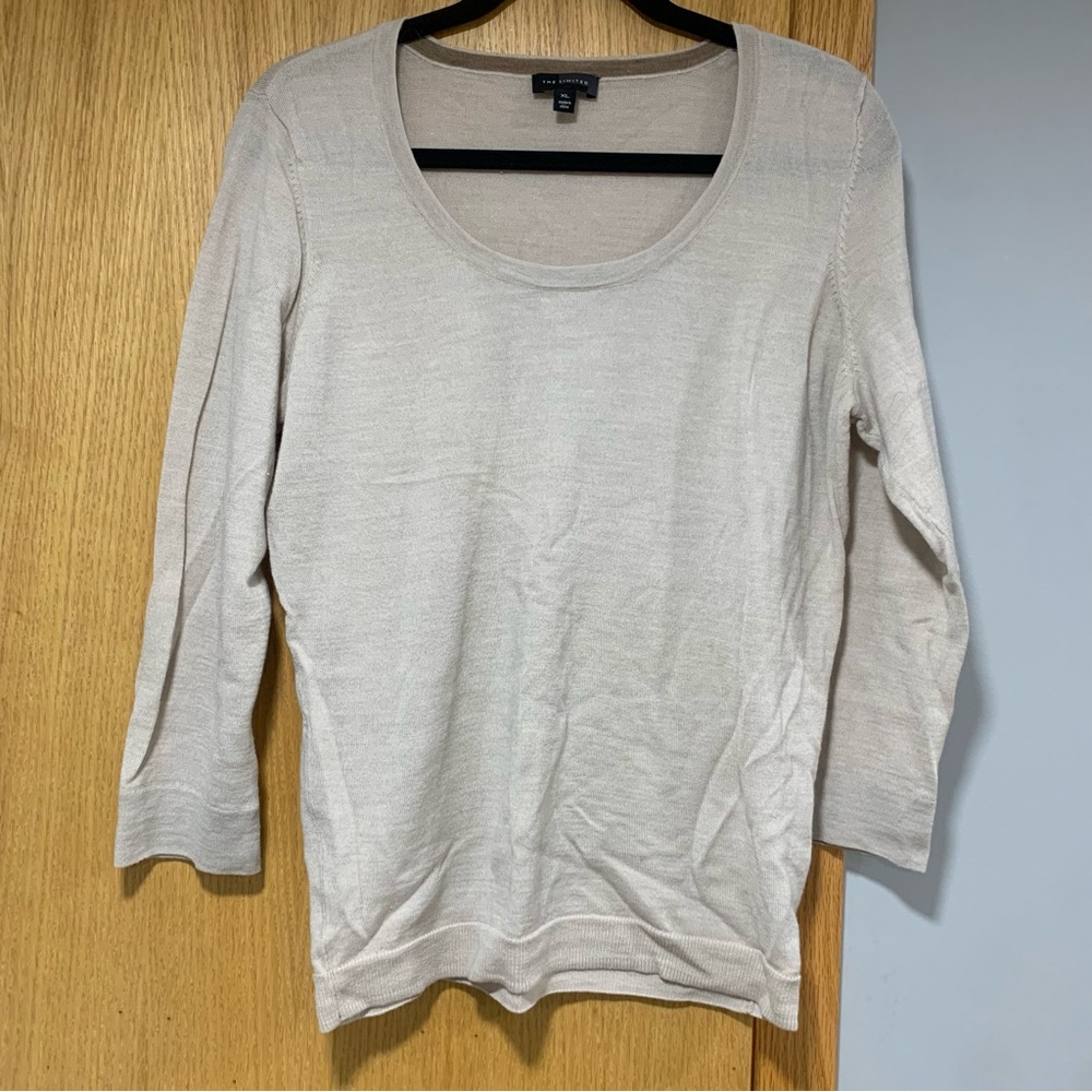 The Limited Cream Colored Sweater - Size XL